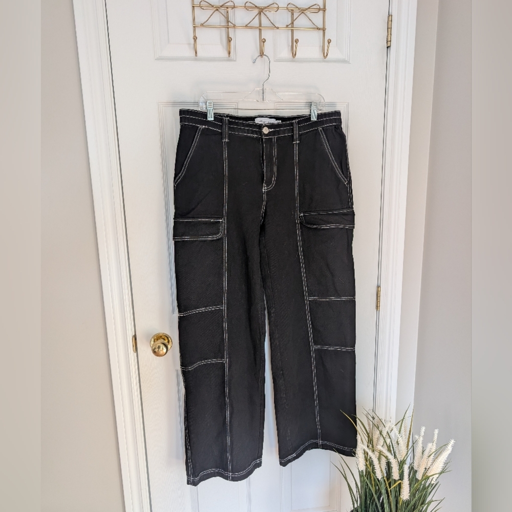 Women's Black Carpenter Pants